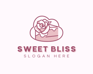 Sweet Rose Cake logo design