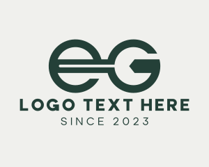 Wrench Letter EG Monogram logo