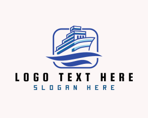 Shipping Cargo Vessel Logo