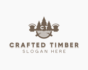 Tree Axe Carpentry logo design