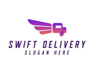 Delivery Truck Wing logo design