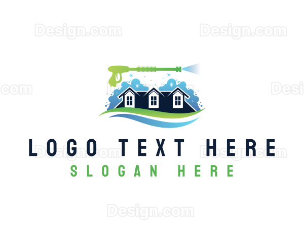 Housekeeping Clean Bubble Logo