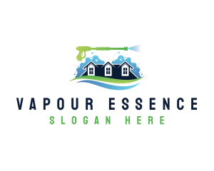 Housekeeping Clean Bubble logo design