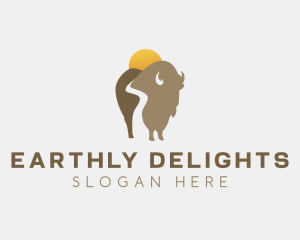 Buffalo Bison Wildlife logo