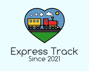 Heart Toy Train  logo