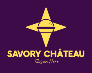 Star Burger Sandwich logo design