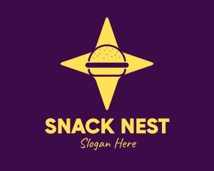 Star Burger Sandwich logo design