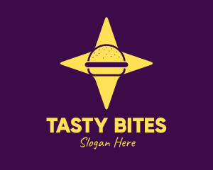 Star Burger Sandwich logo design