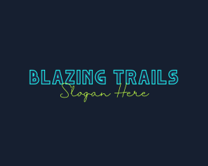 Neon Light Wordmark logo design