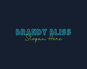 Neon Light Wordmark logo design