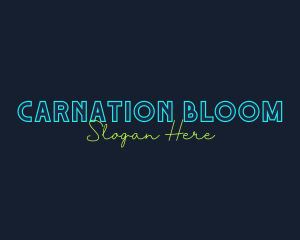 Neon Light Wordmark logo design