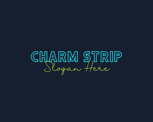 Neon Light Wordmark logo design