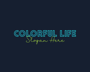 Neon Light Wordmark logo design