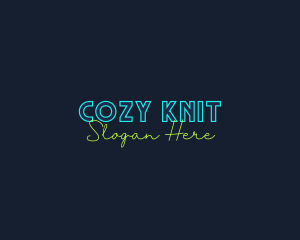 Neon Light Wordmark logo design