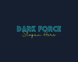 Neon Light Wordmark logo design