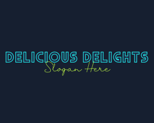 Neon Light Wordmark logo design