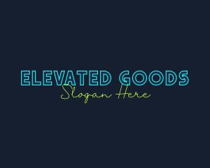 Neon Light Wordmark logo design