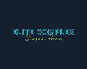 Neon Light Wordmark logo design