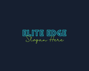 Neon Light Wordmark logo design