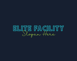 Neon Light Wordmark logo design