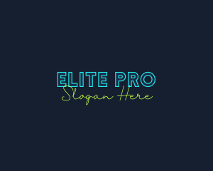 Neon Light Wordmark logo design