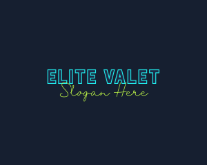 Neon Light Wordmark logo design