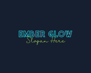 Neon Light Wordmark logo design