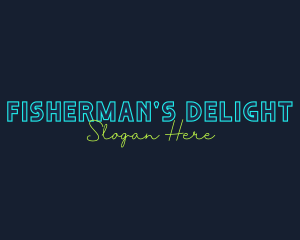 Neon Light Wordmark logo design