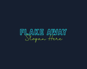 Neon Light Wordmark logo design