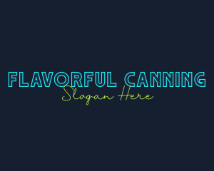 Neon Light Wordmark logo design