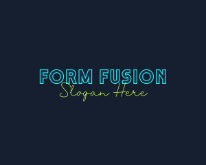 Neon Light Wordmark logo design