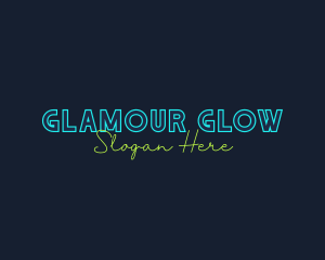 Neon Light Wordmark logo design