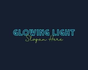 Neon Light Wordmark logo design