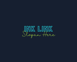 Neon Light Wordmark logo design