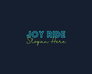 Neon Light Wordmark logo design