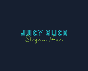 Neon Light Wordmark logo design