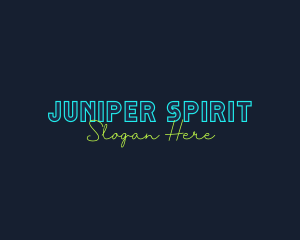 Neon Light Wordmark logo design