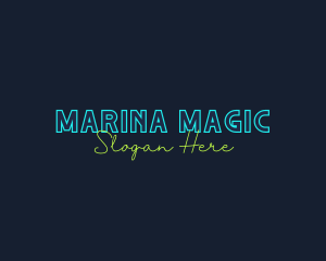 Neon Light Wordmark logo design