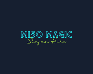 Neon Light Wordmark logo design