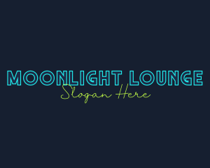 Neon Light Wordmark logo design