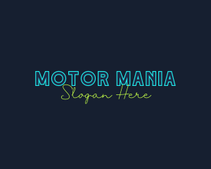 Neon Light Wordmark logo design