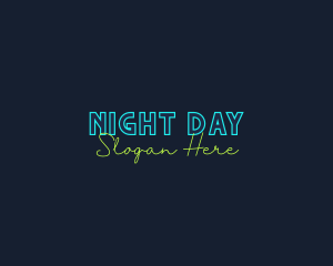 Neon Light Wordmark logo design