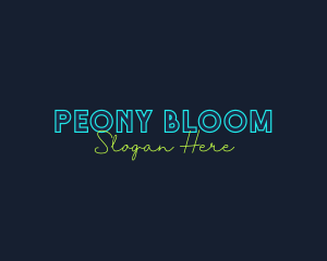 Neon Light Wordmark logo design