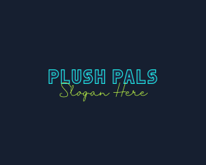 Neon Light Wordmark logo design