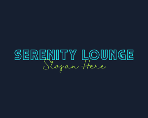 Neon Light Wordmark logo design