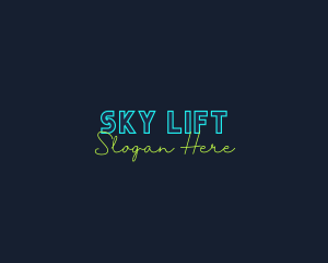 Neon Light Wordmark logo design