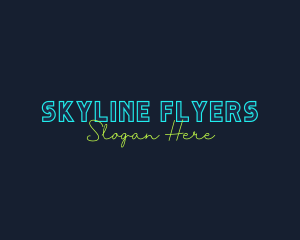 Neon Light Wordmark logo design