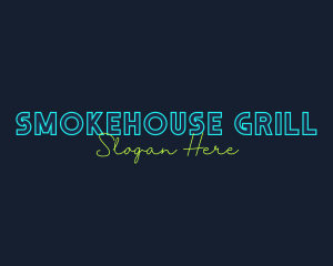 Neon Light Wordmark logo design