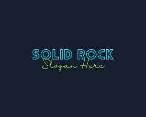 Neon Light Wordmark logo design