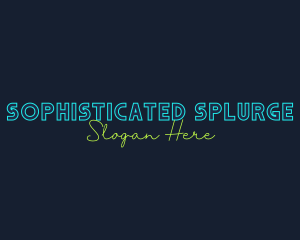 Neon Light Wordmark logo design